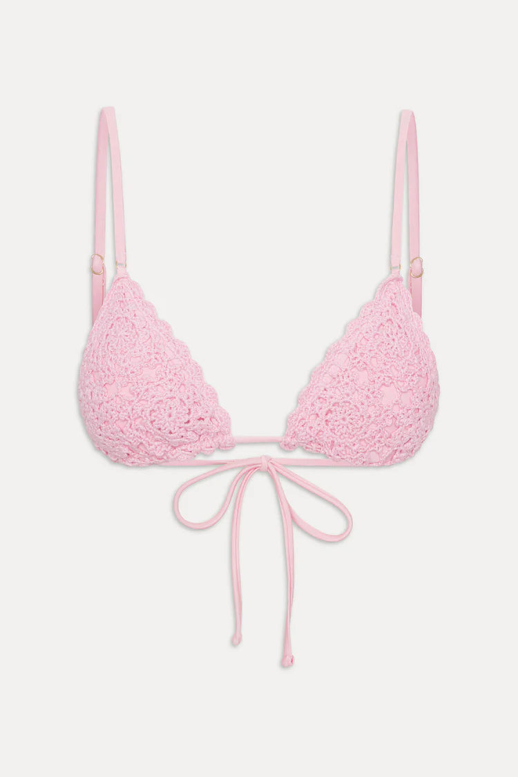 Elena Crochet Shine Bikini Top - ONFEMME By Lindsey's Kloset