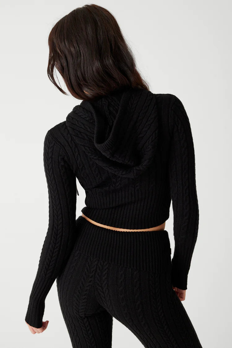 Aimee Cable Cloud Knit Hoodie - ONFEMME By Lindsey's Kloset