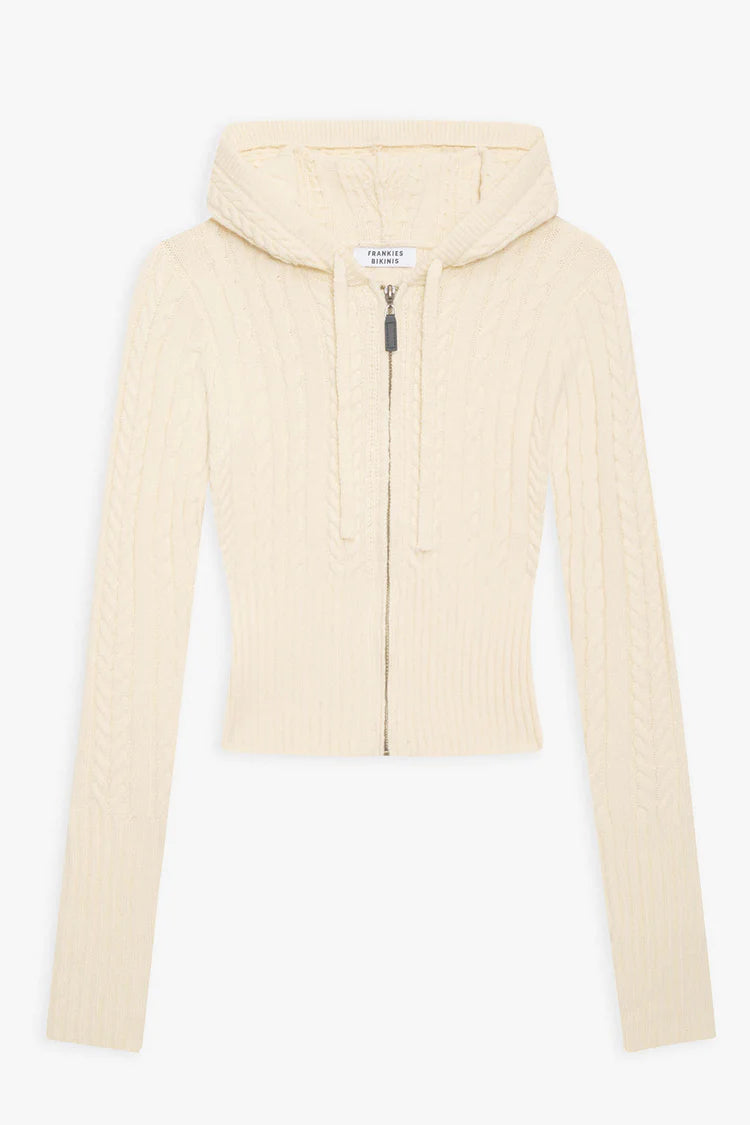 Aimee Cable Cloud Knit Hoodie - ONFEMME By Lindsey's Kloset