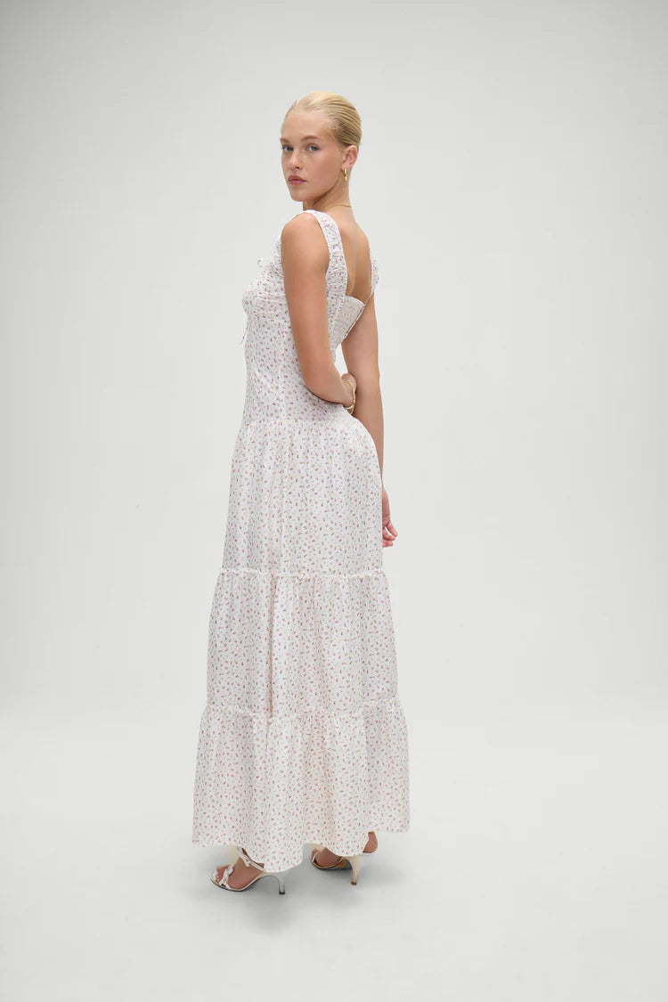 Christabelle Floral Ruffle Maxi Dress - ONFEMME By Lindsey's Kloset