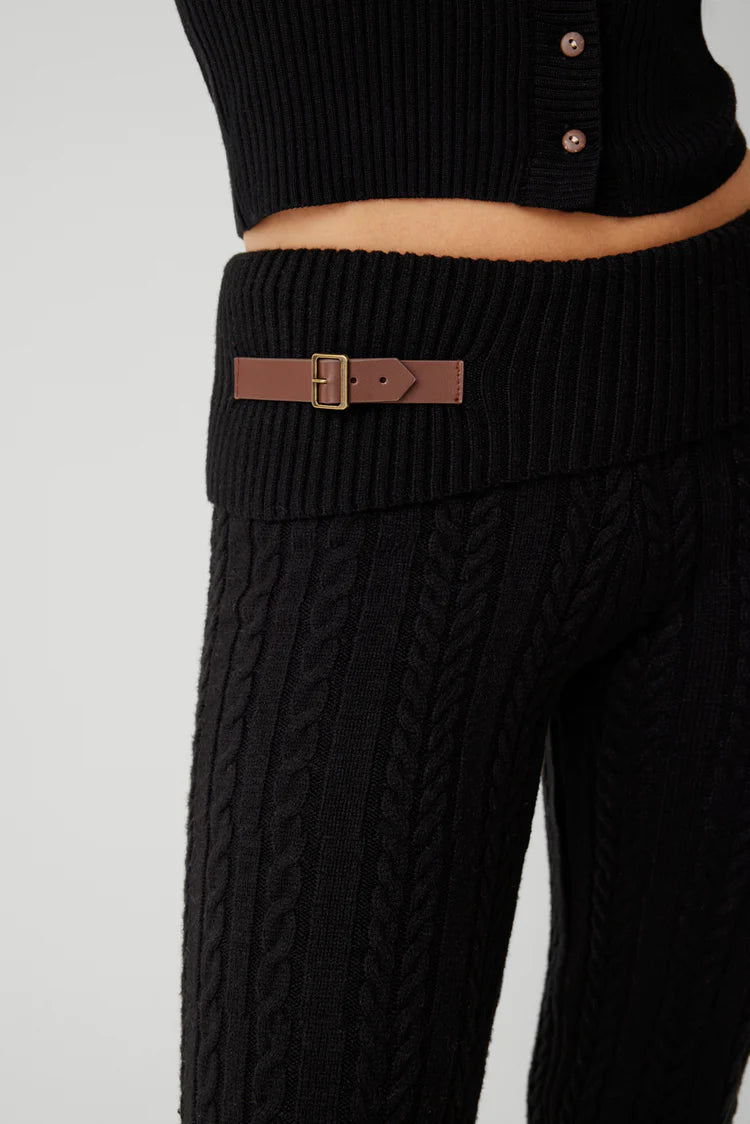 Fleur Cable Cloud Knit Pant - ONFEMME By Lindsey's Kloset