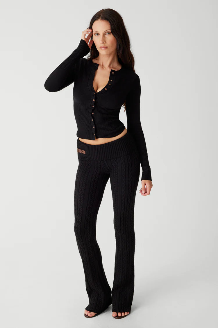 Fleur Cable Cloud Knit Pant - ONFEMME By Lindsey's Kloset