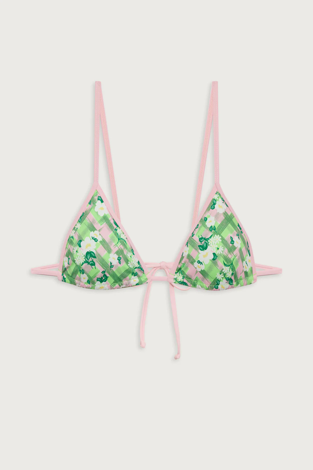 Lumia Plaid Triangle Bikini Top - ONFEMME By Lindsey's Kloset