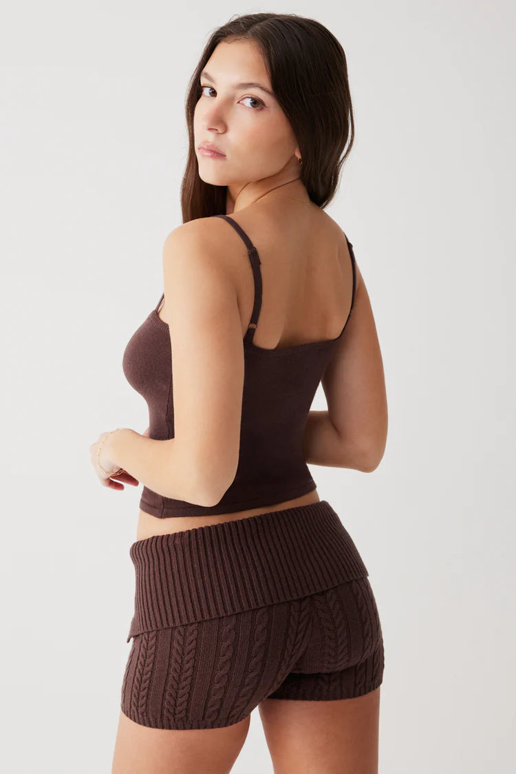Nolan Cable Cloud Knit Mini Short - ONFEMME By Lindsey's Kloset