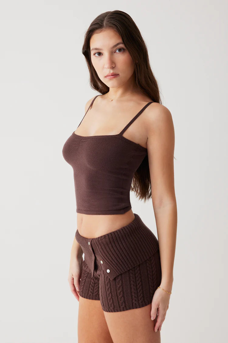 Nolan Cable Cloud Knit Mini Short - ONFEMME By Lindsey's Kloset