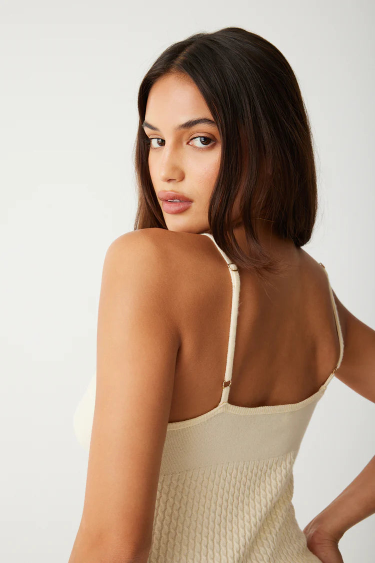 Xavier Cable Cloud Knit Camisole - ONFEMME By Lindsey's Kloset