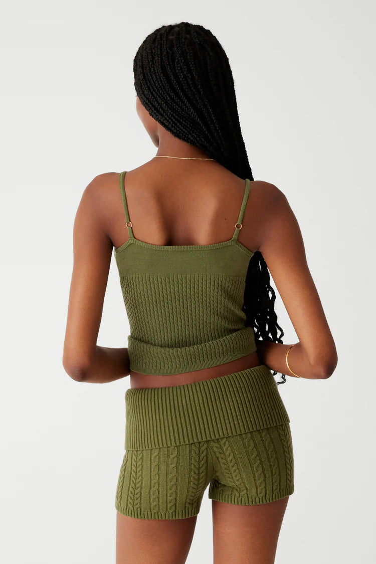 Xavier Cable Cloud Knit Camisole - ONFEMME By Lindsey's Kloset