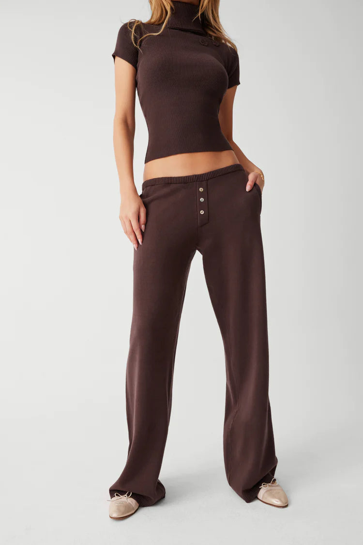 Delilah Low Rise Cloud Knit Pant - ONFEMME By Lindsey's Kloset