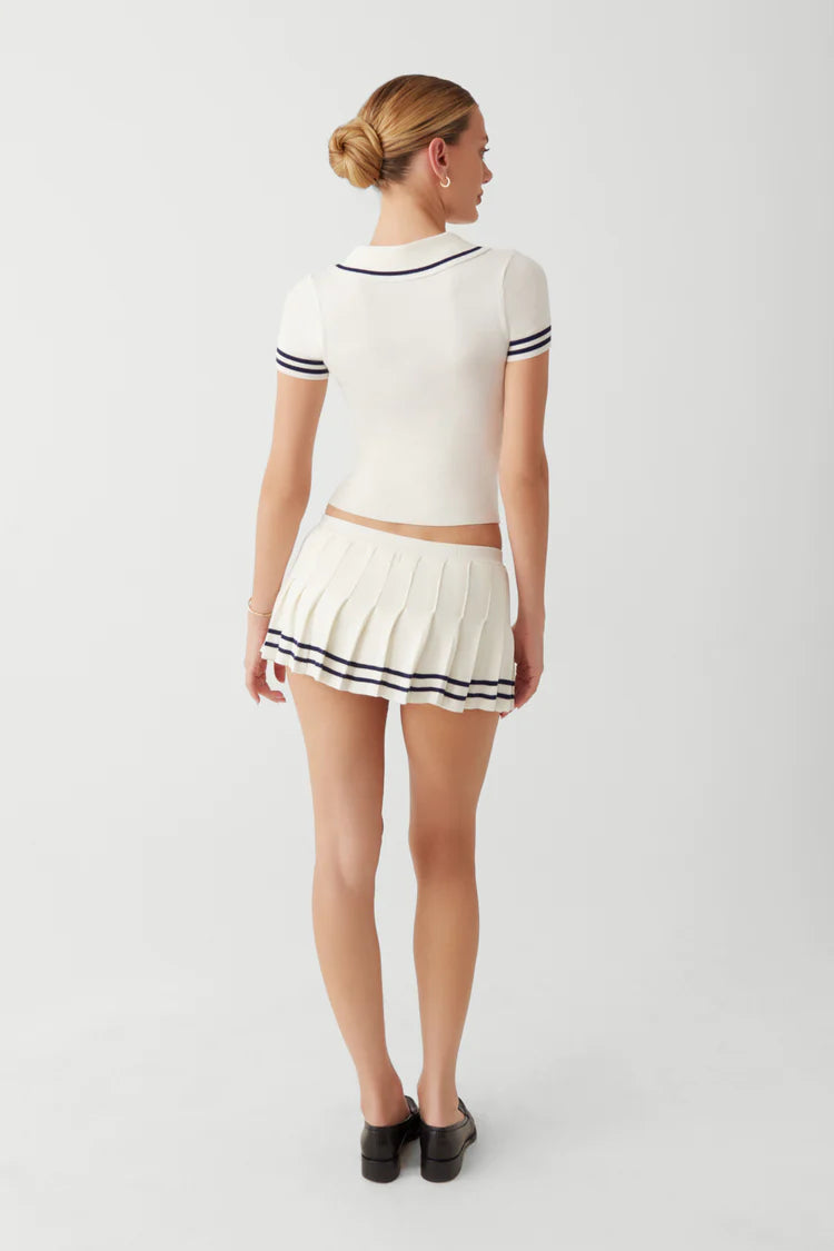 Honeymoon Knit Pleated Skort - ONFEMME By Lindsey's Kloset