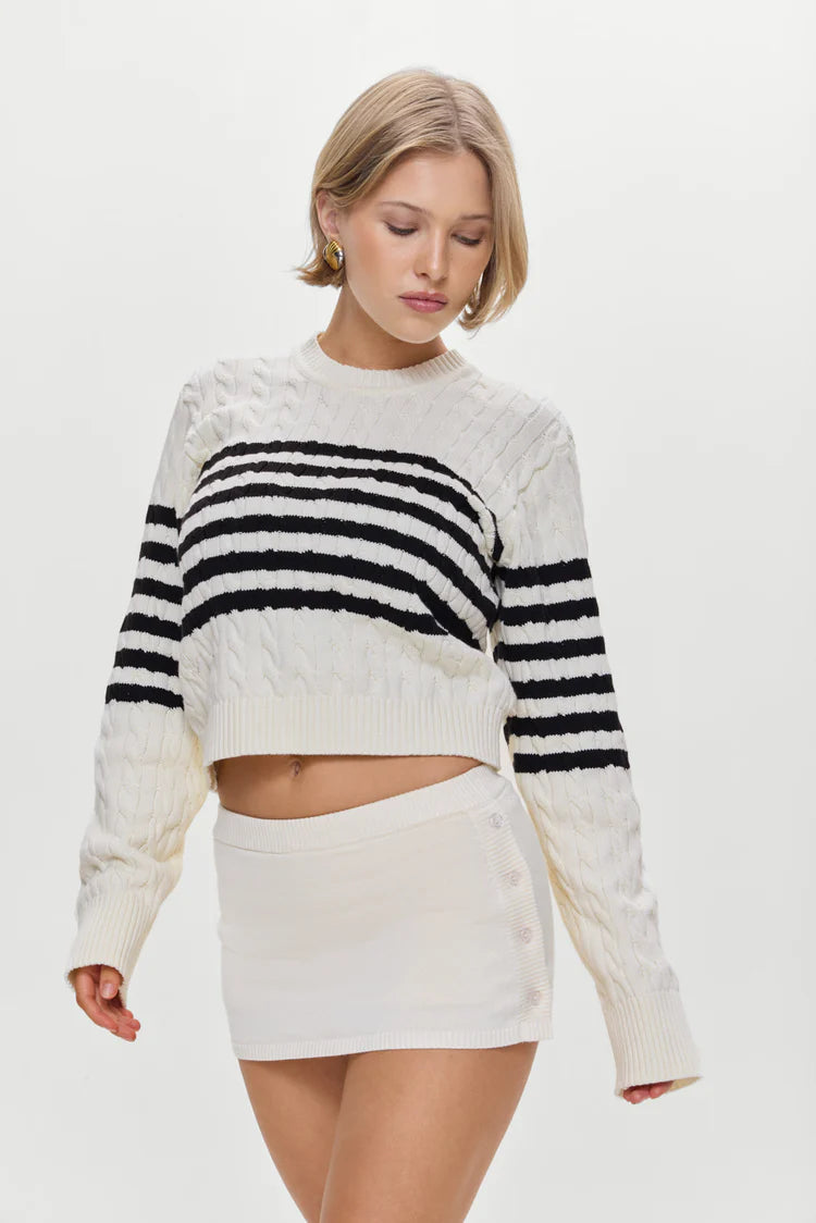 Ash Knit Mini Skort - ONFEMME By Lindsey's Kloset