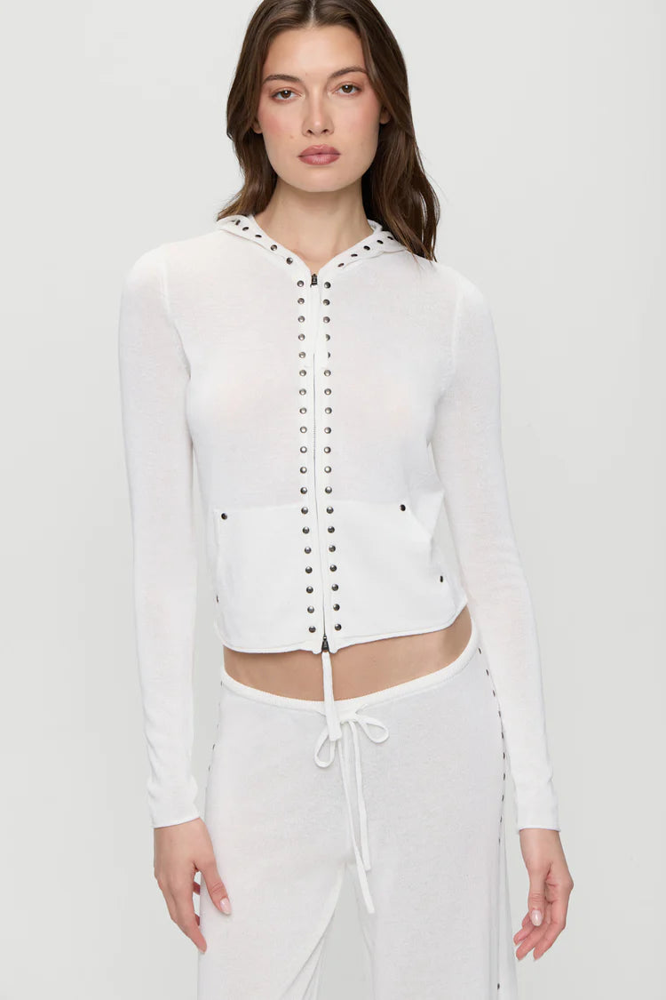 Atlas Zip Up Knit Hoodie - ONFEMME By Lindsey's Kloset