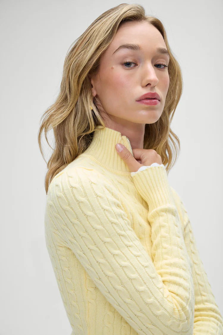 Carter Cable Knit Sweater - ONFEMME By Lindsey's Kloset