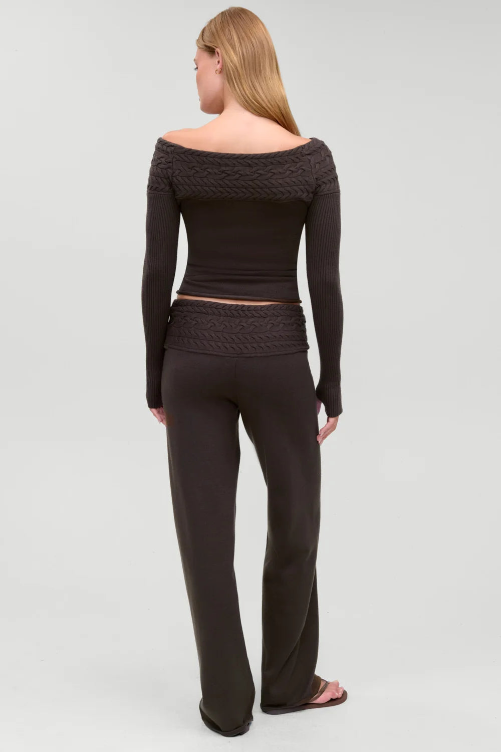 Crosby Cloud Cable Knit Pant - ONFEMME By Lindsey's Kloset - view 3