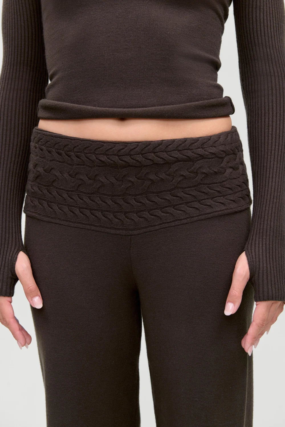 Crosby Cloud Cable Knit Pant - ONFEMME By Lindsey's Kloset - view 4