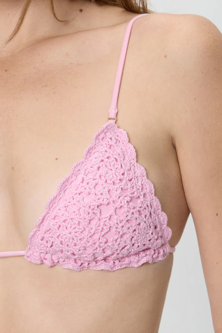 Elena Crochet Shine Bikini Top - ONFEMME By Lindsey's Kloset