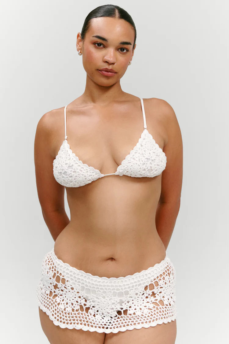 x Paige Lorenze Shelly Crochet Swim Skirt
