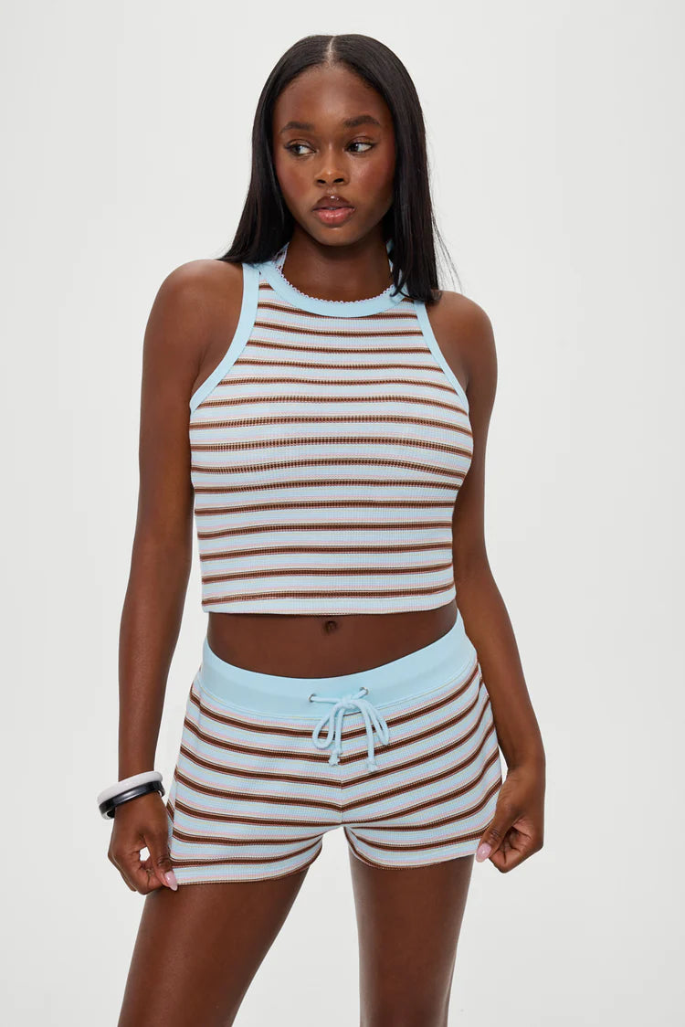 Noah Striped Mini Shorts