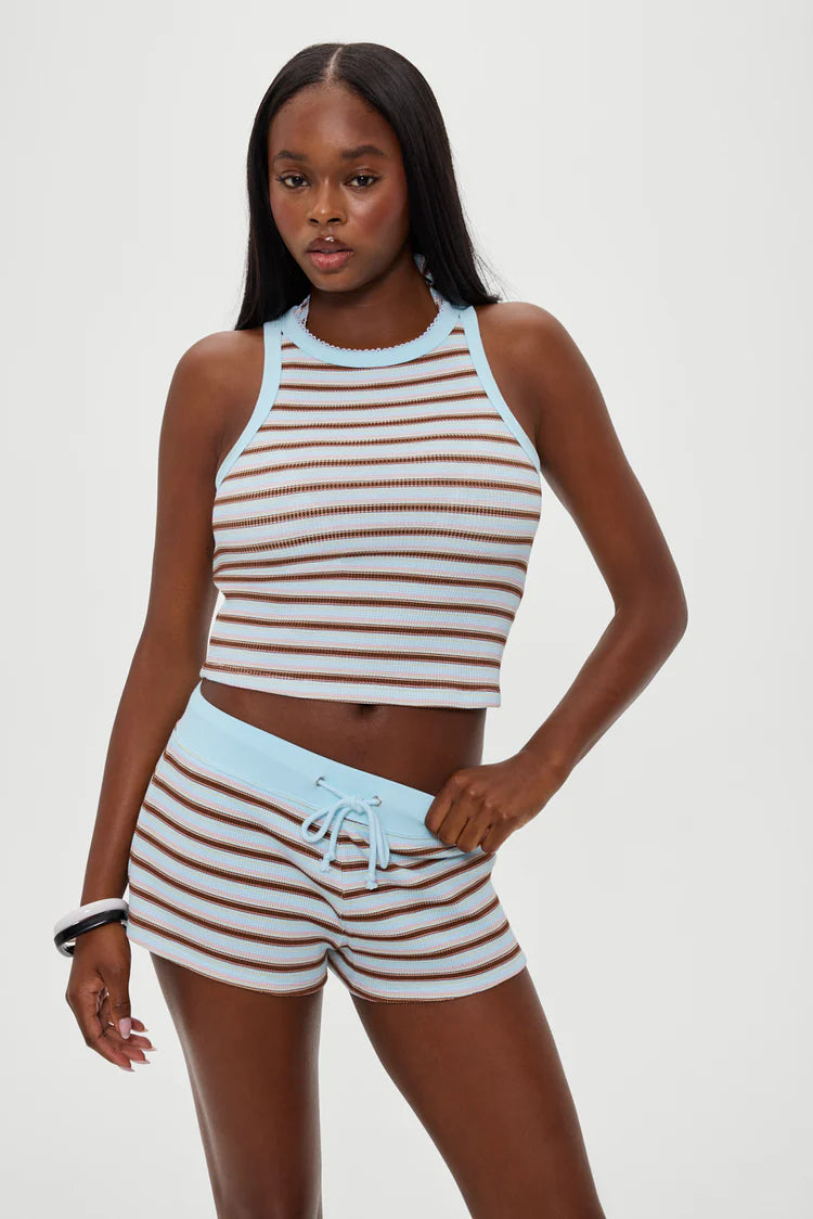 Noah Striped Mini Shorts