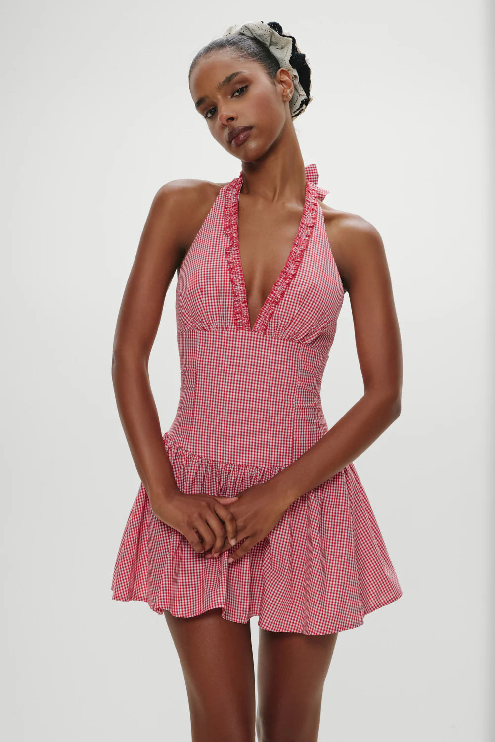 Scout Halter Cotton Mini Dress - ONFEMME By Lindsey's Kloset