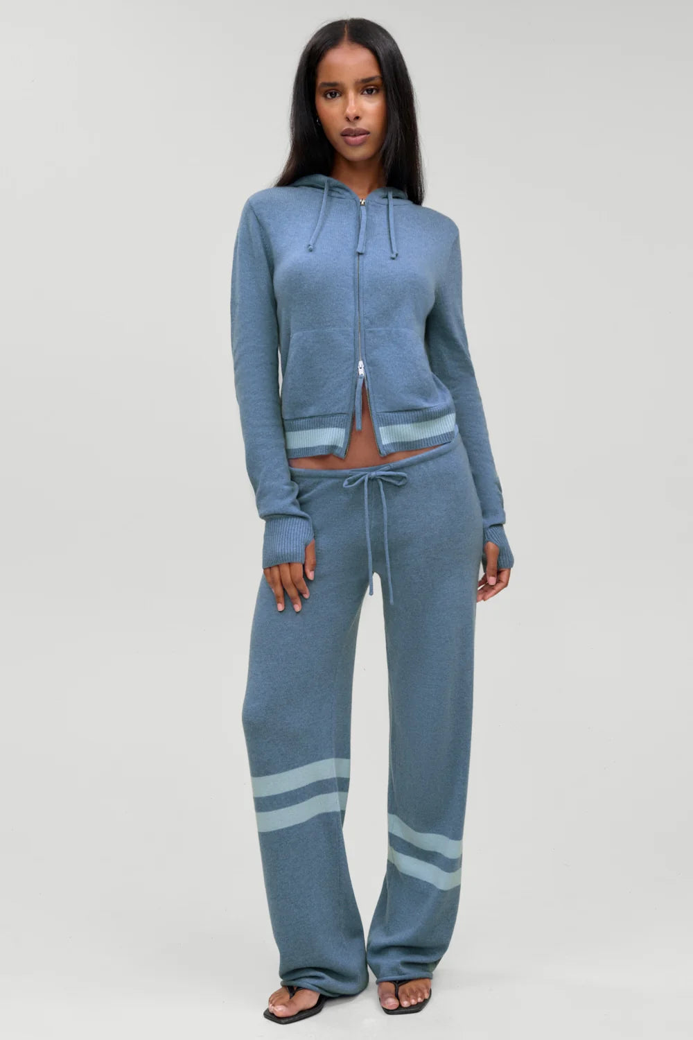 Topanga Cashmere Zip Up Hoodie