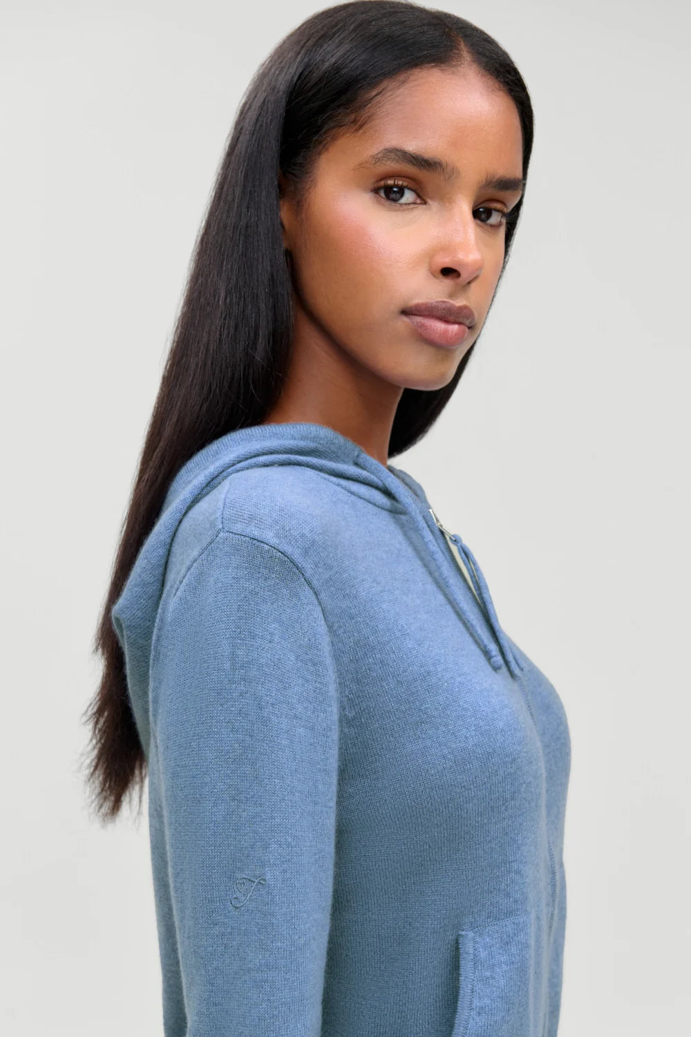 Topanga Cashmere Zip Up Hoodie