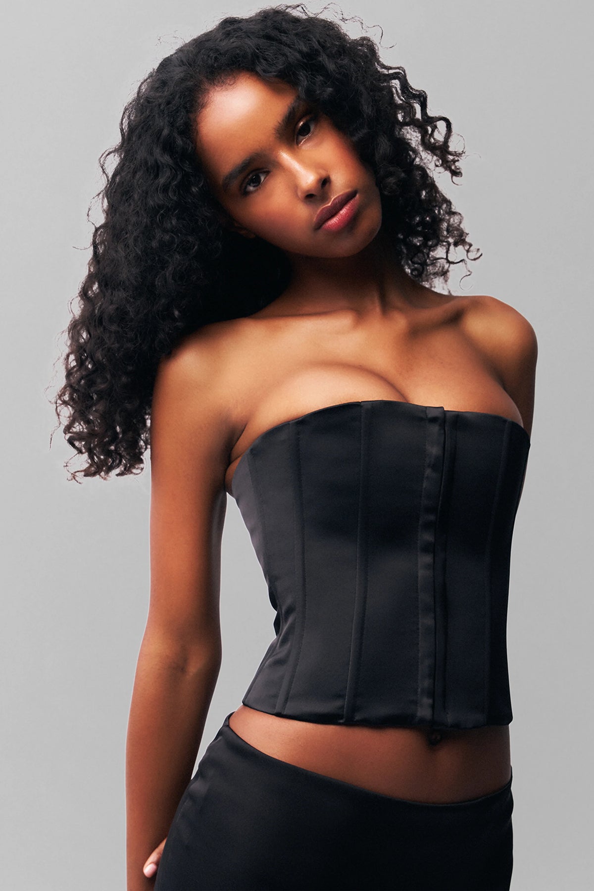 Satin Corset - ONFEMME By Lindsey's Kloset