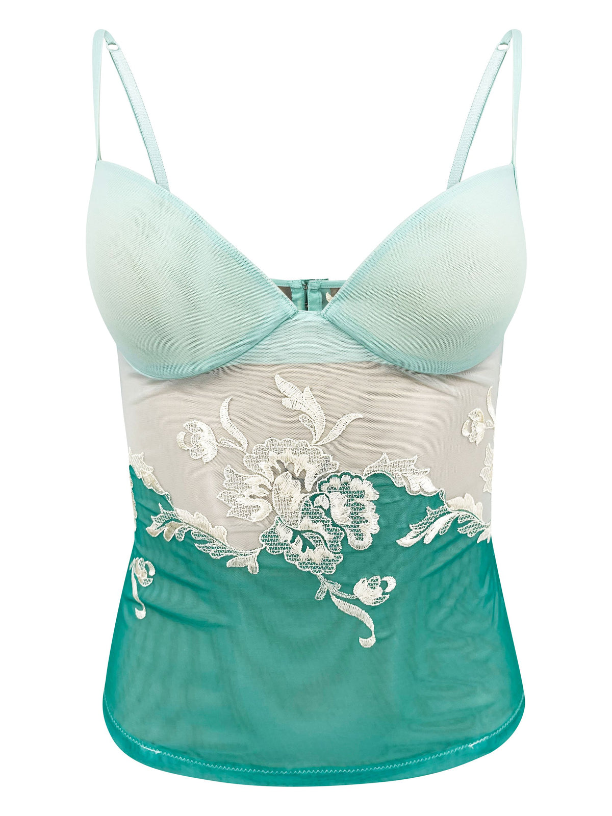 La Perla Vintage 1990's Green Corset Top - ONFEMME By Lindsey's Kloset