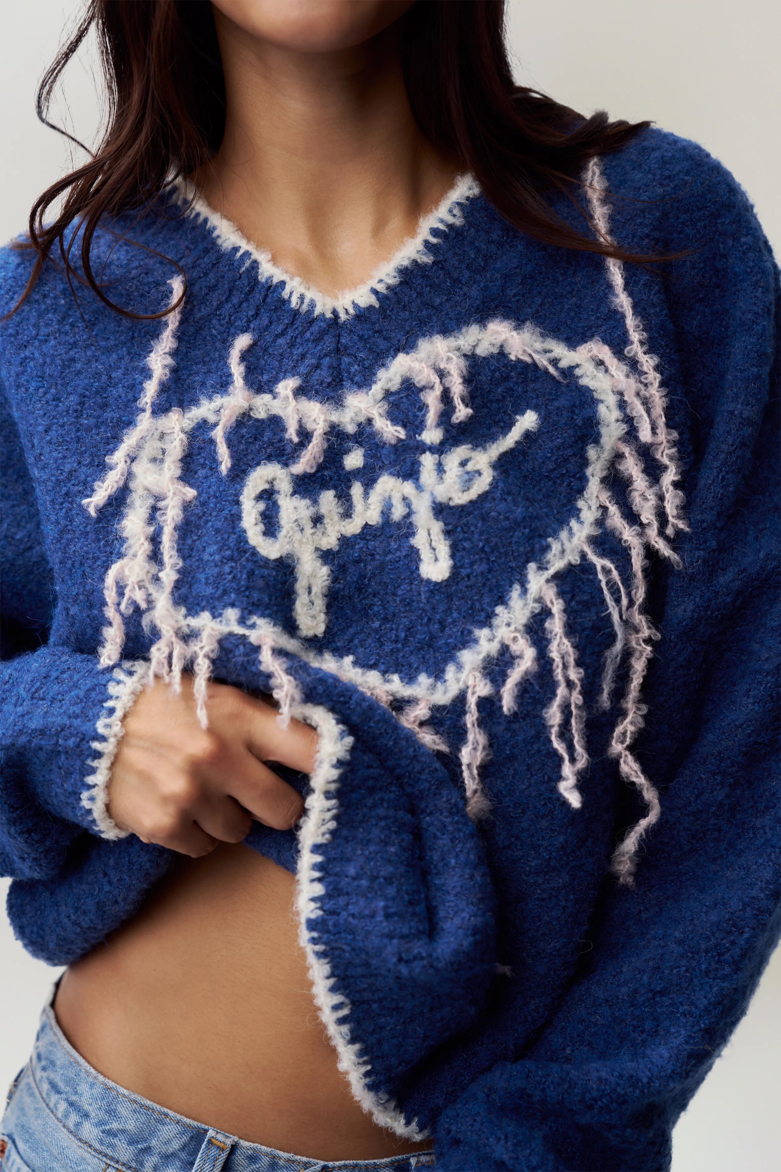 Guizio Heart Sweater - ONFEMME By Lindsey's Kloset