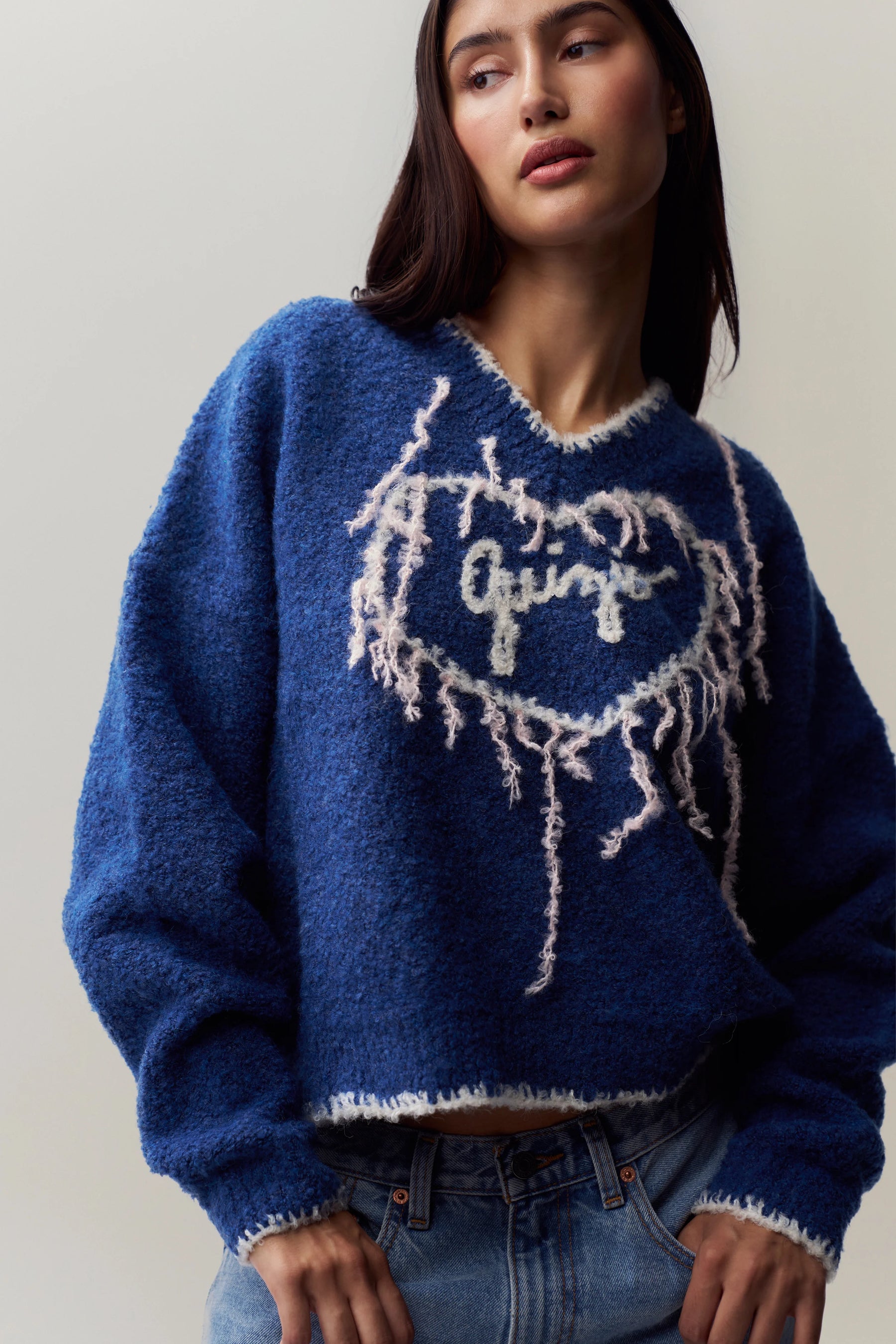 Guizio Heart Sweater - ONFEMME By Lindsey's Kloset