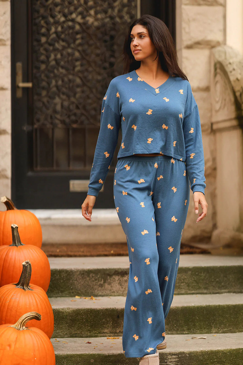 Denim Blue Camp3y Dream Luna Lounge Bottoms