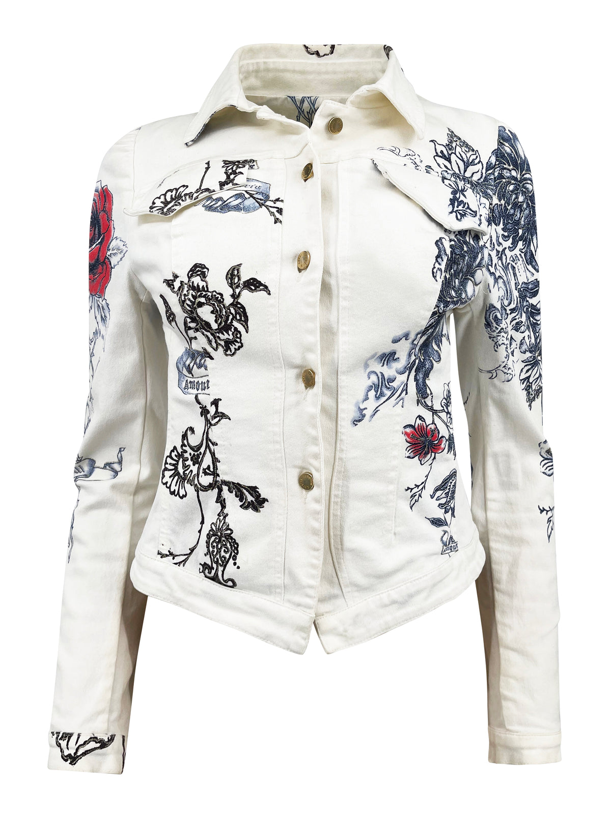 Roberto Cavalli Vintage S/S 2003 Tattoo Print Co-ord Set - ONFEMME By Lindsey's Kloset