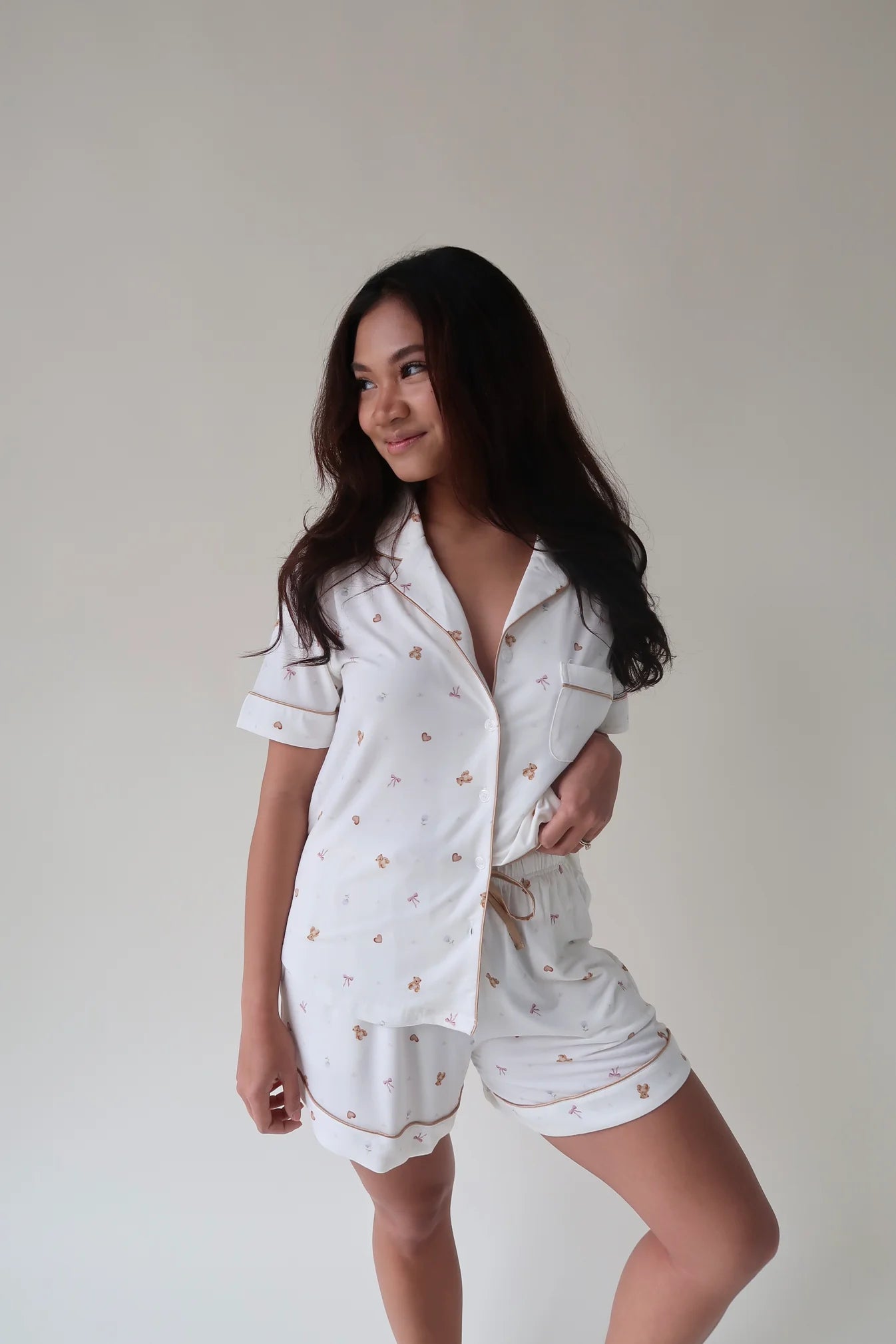 The Vintage Teddy Collection | Modal Short Pajama Set - ONFEMME By Lindsey's Kloset