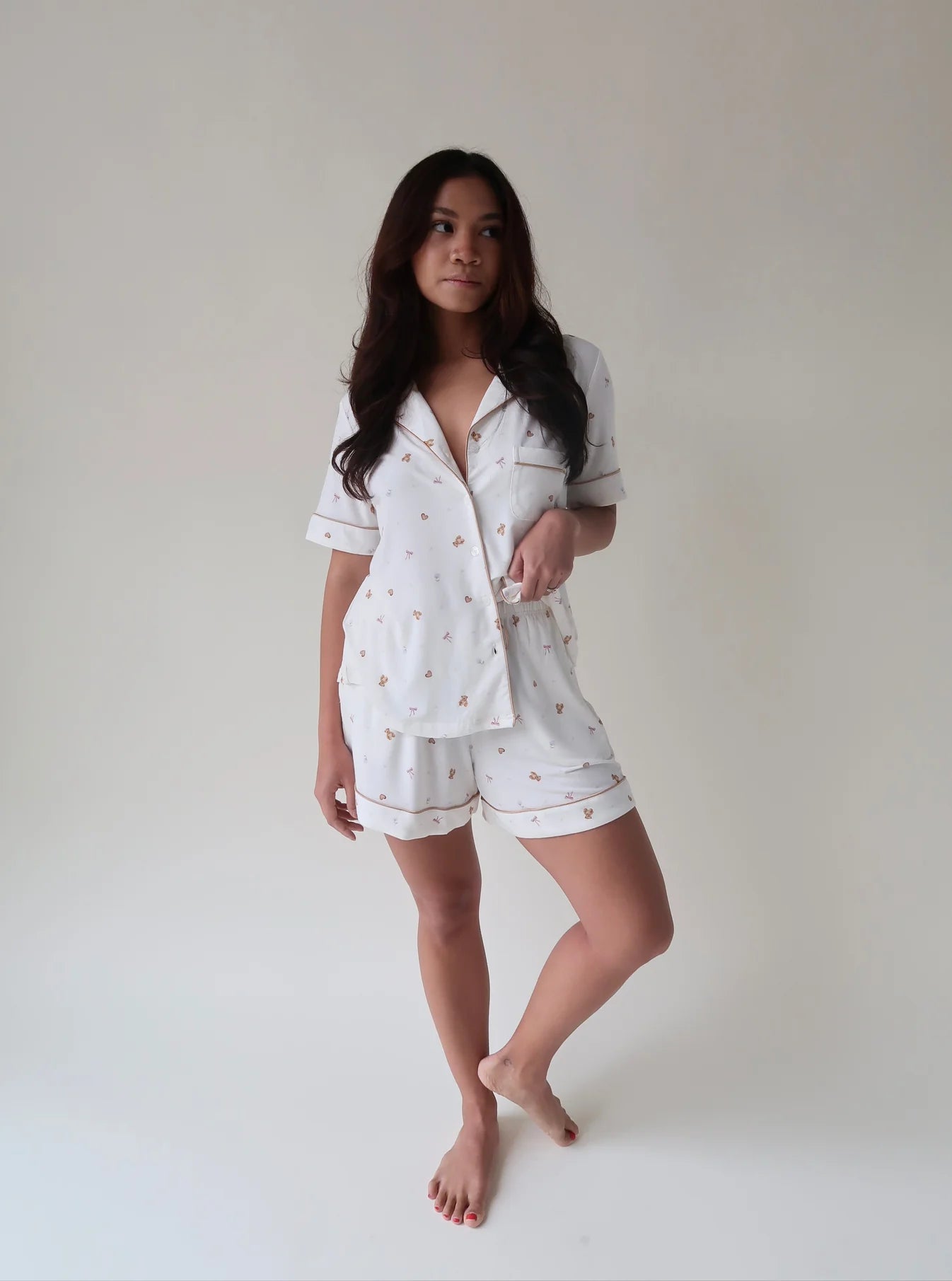 The Vintage Teddy Collection | Modal Short Pajama Set - ONFEMME By Lindsey's Kloset