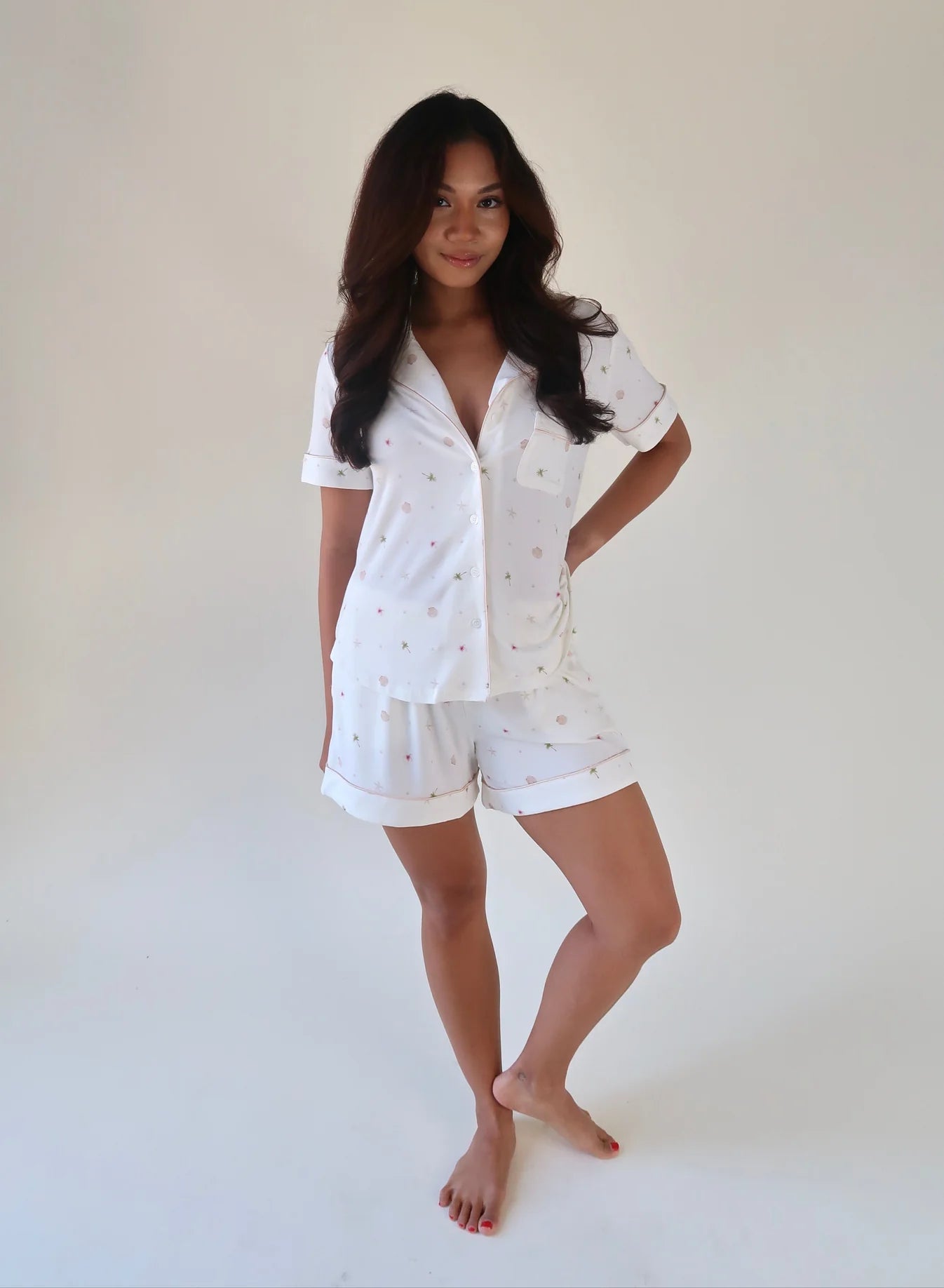 The Soft Palm Collection | Modal Short Pajama Set