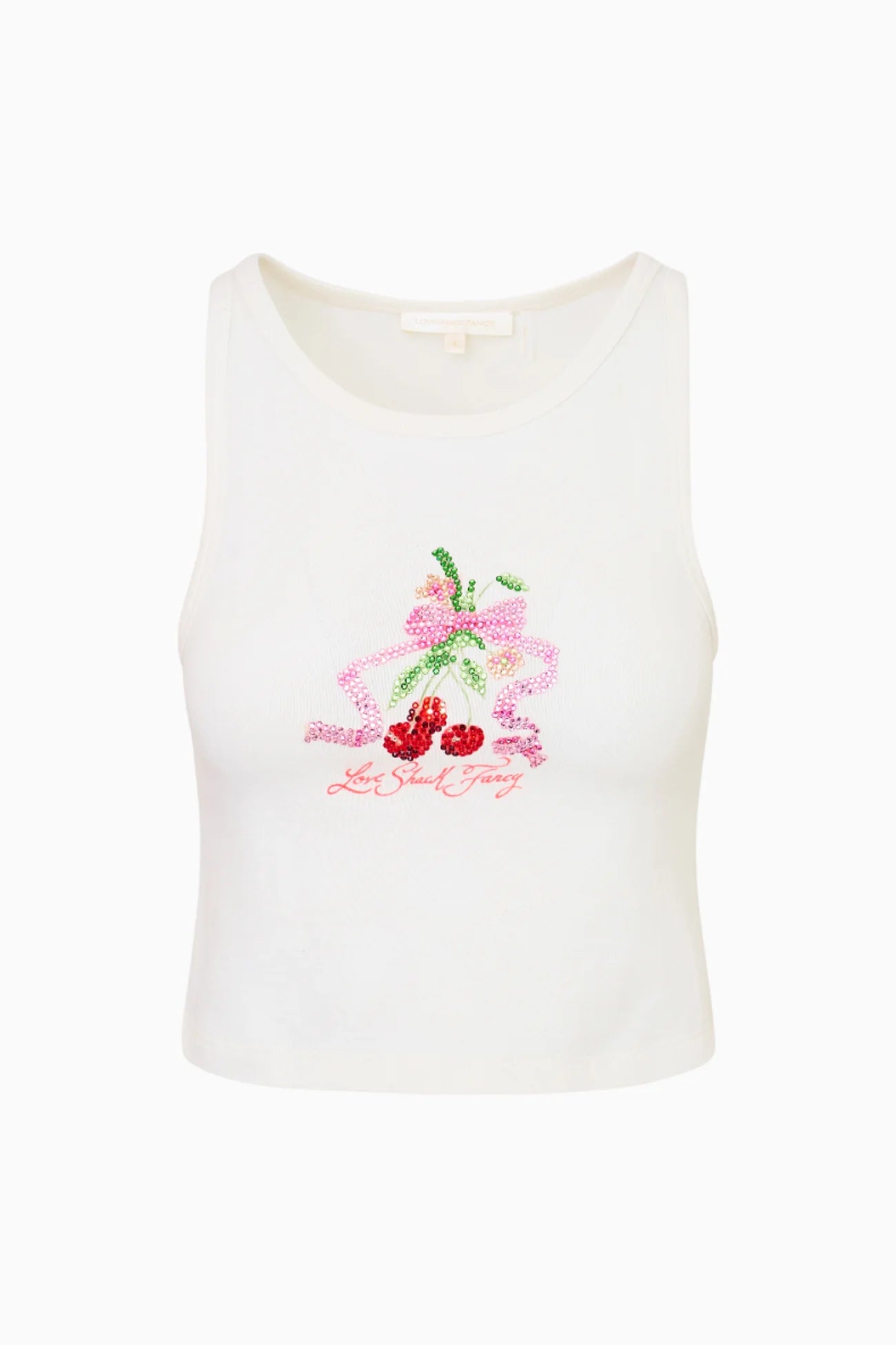 Kaleen Cherry Rhinestone Tank Top - ONFEMME By Lindsey's Kloset