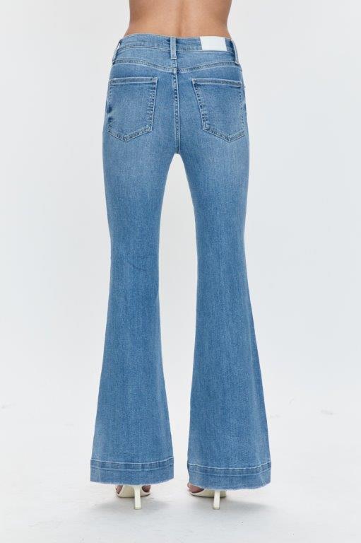 Kinsley Mid Rise Ultra Flare Jean - Essay - ONFEMME By Lindsey's Kloset
