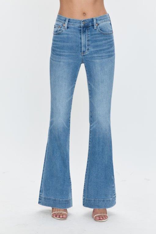 Kinsley Mid Rise Ultra Flare Jean - Essay - ONFEMME By Lindsey's Kloset