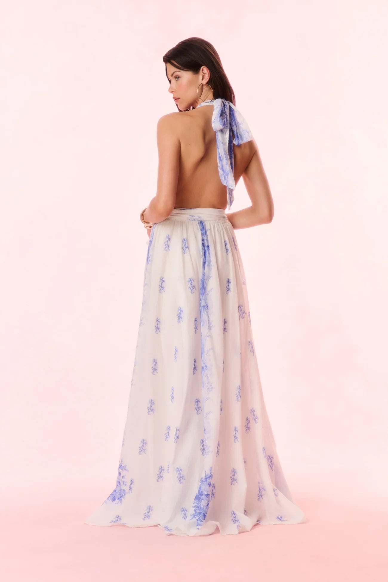 Lilah Cotton Halter Gown - ONFEMME By Lindsey's Kloset