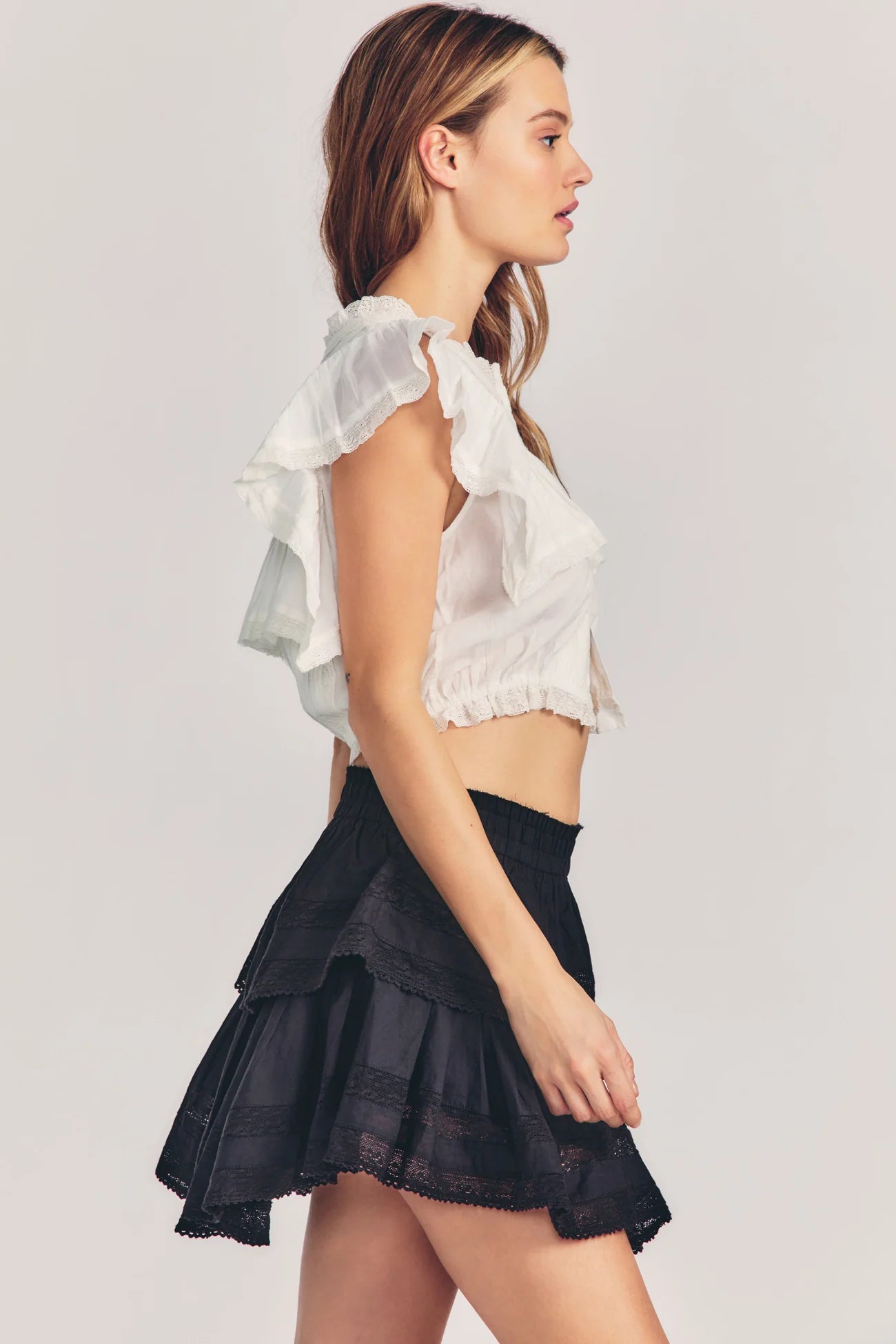 Ruffle Mini Skirt - ONFEMME By Lindsey's Kloset