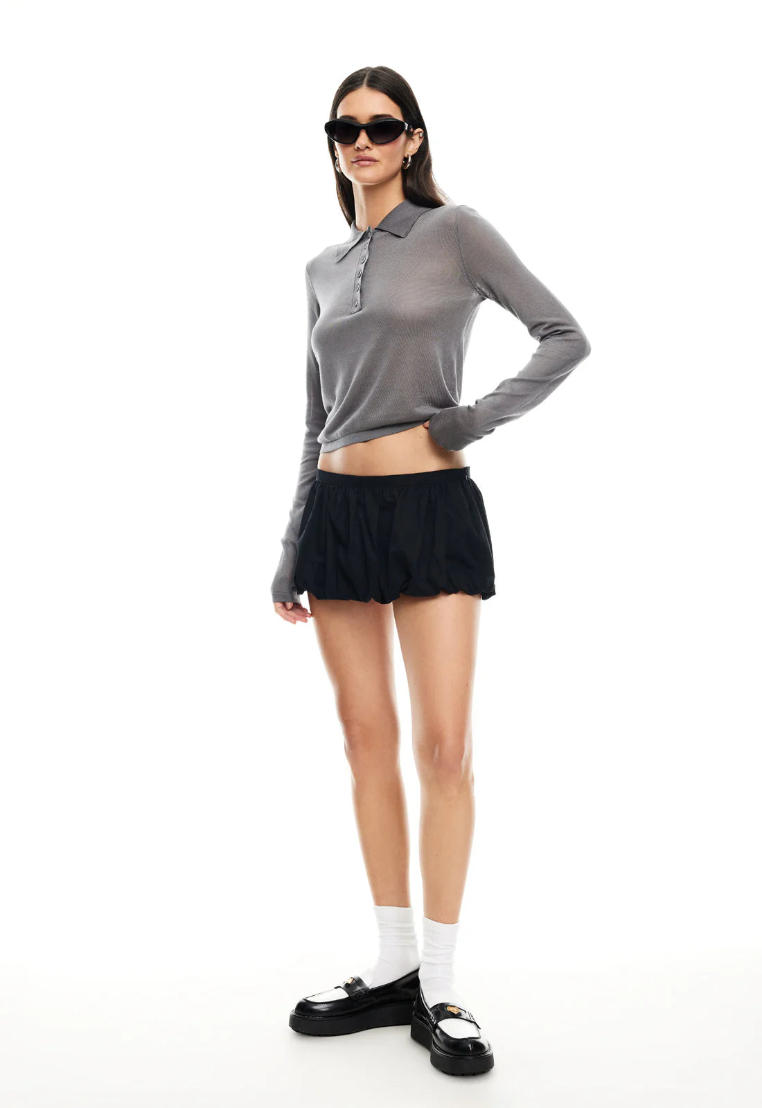 Black Swan Polo - ONFEMME By Lindsey's Kloset