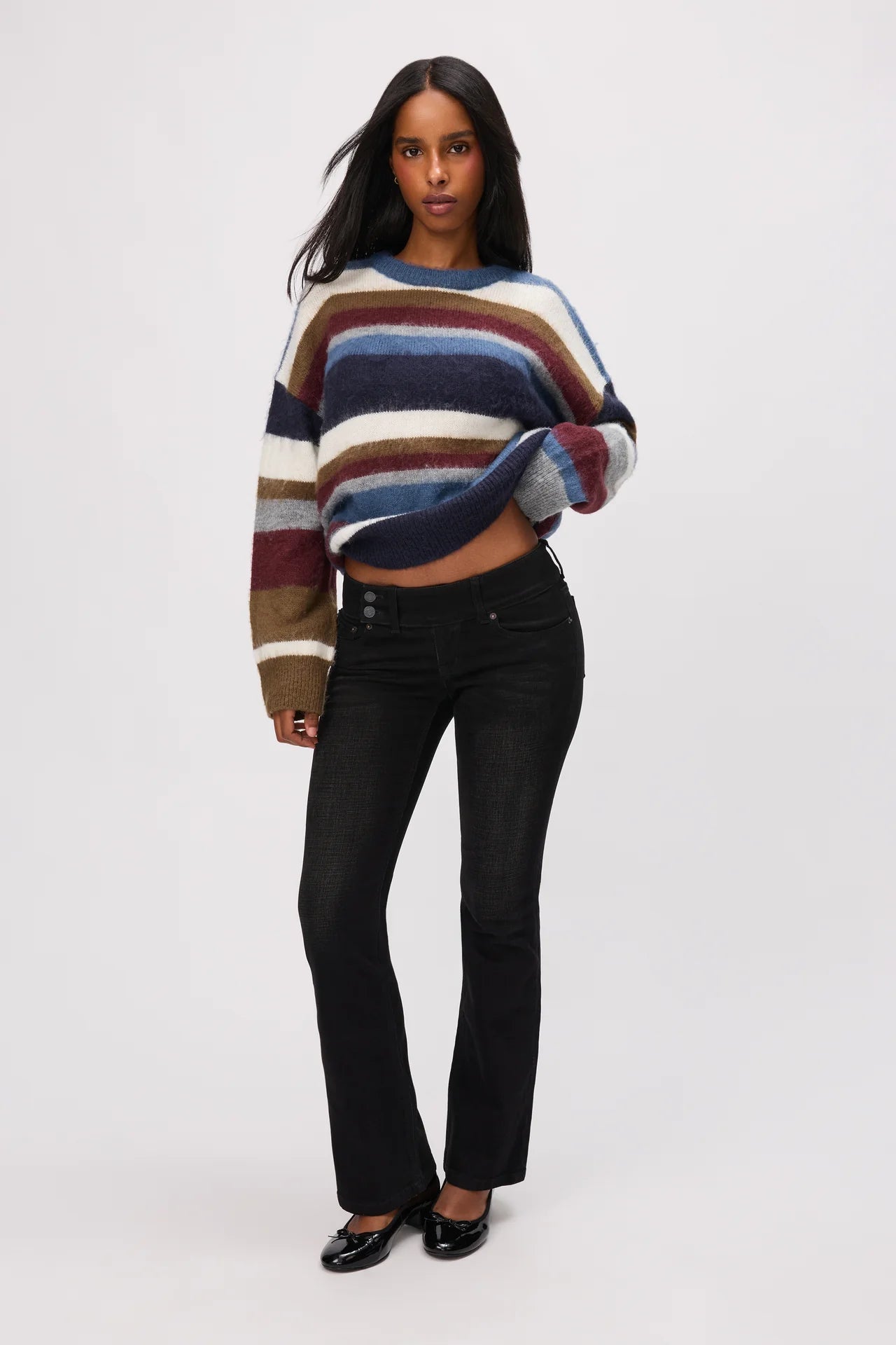 Hawley Oversized Stripe Wool Jumper