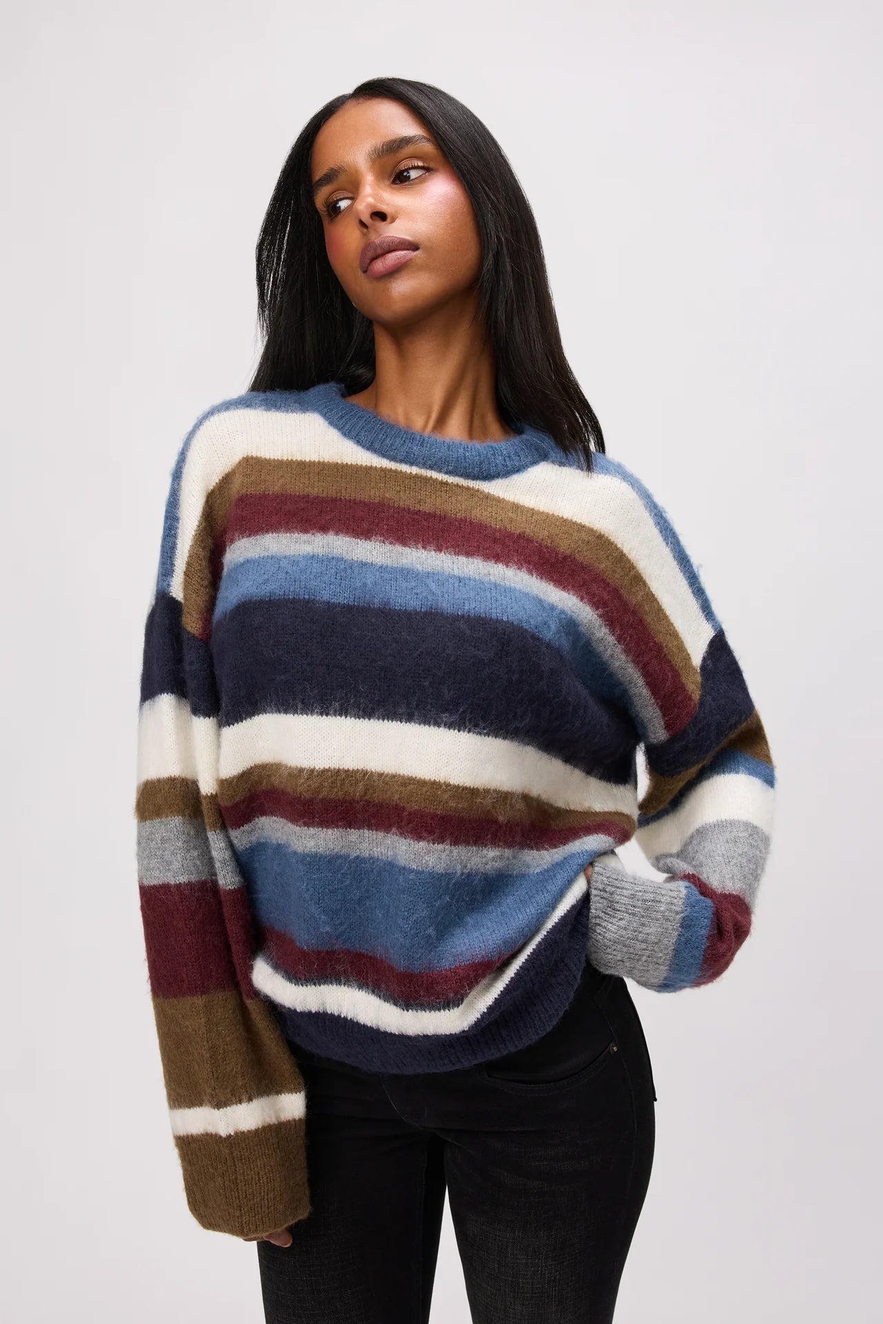 Hawley Oversized Stripe Wool Jumper
