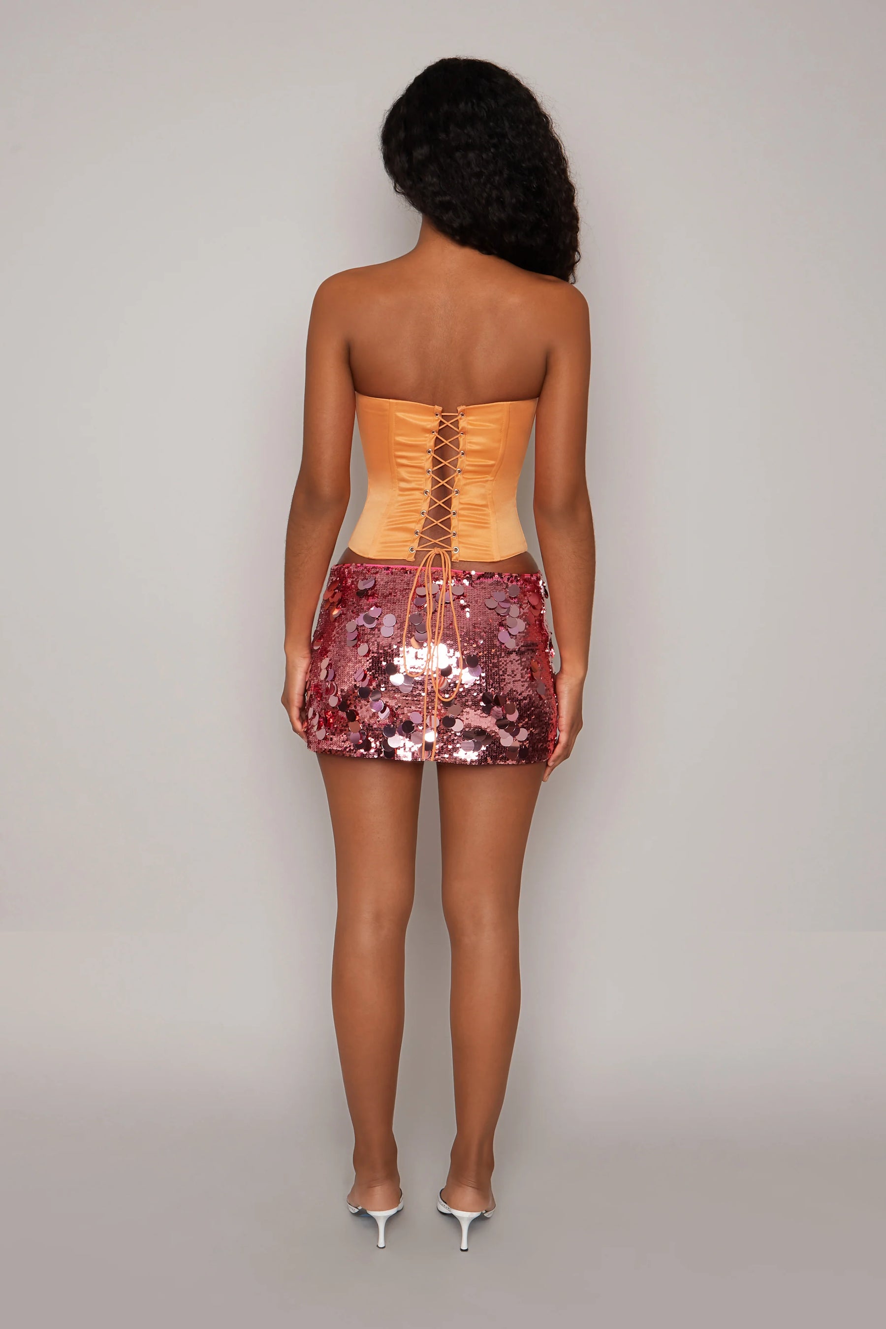 Low Rise Paillette Skirt - ONFEMME By Lindsey's Kloset