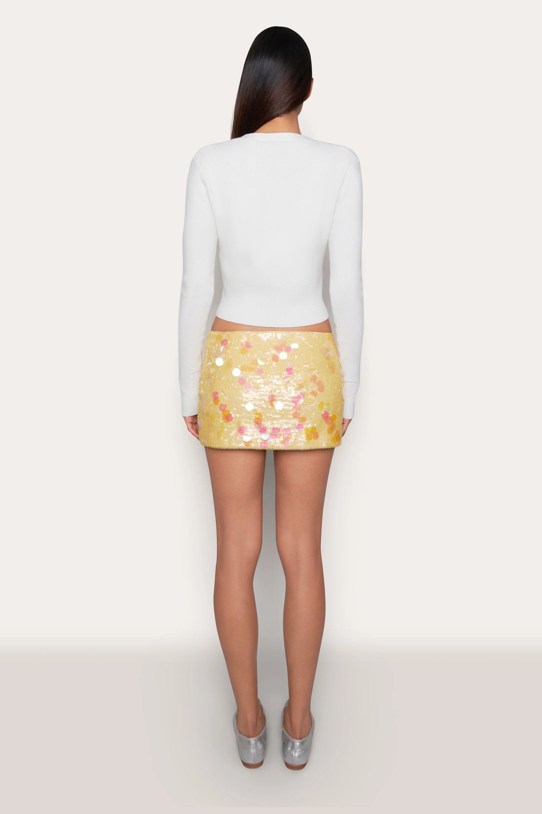 Low Rise Paillette Skirt - ONFEMME By Lindsey's Kloset
