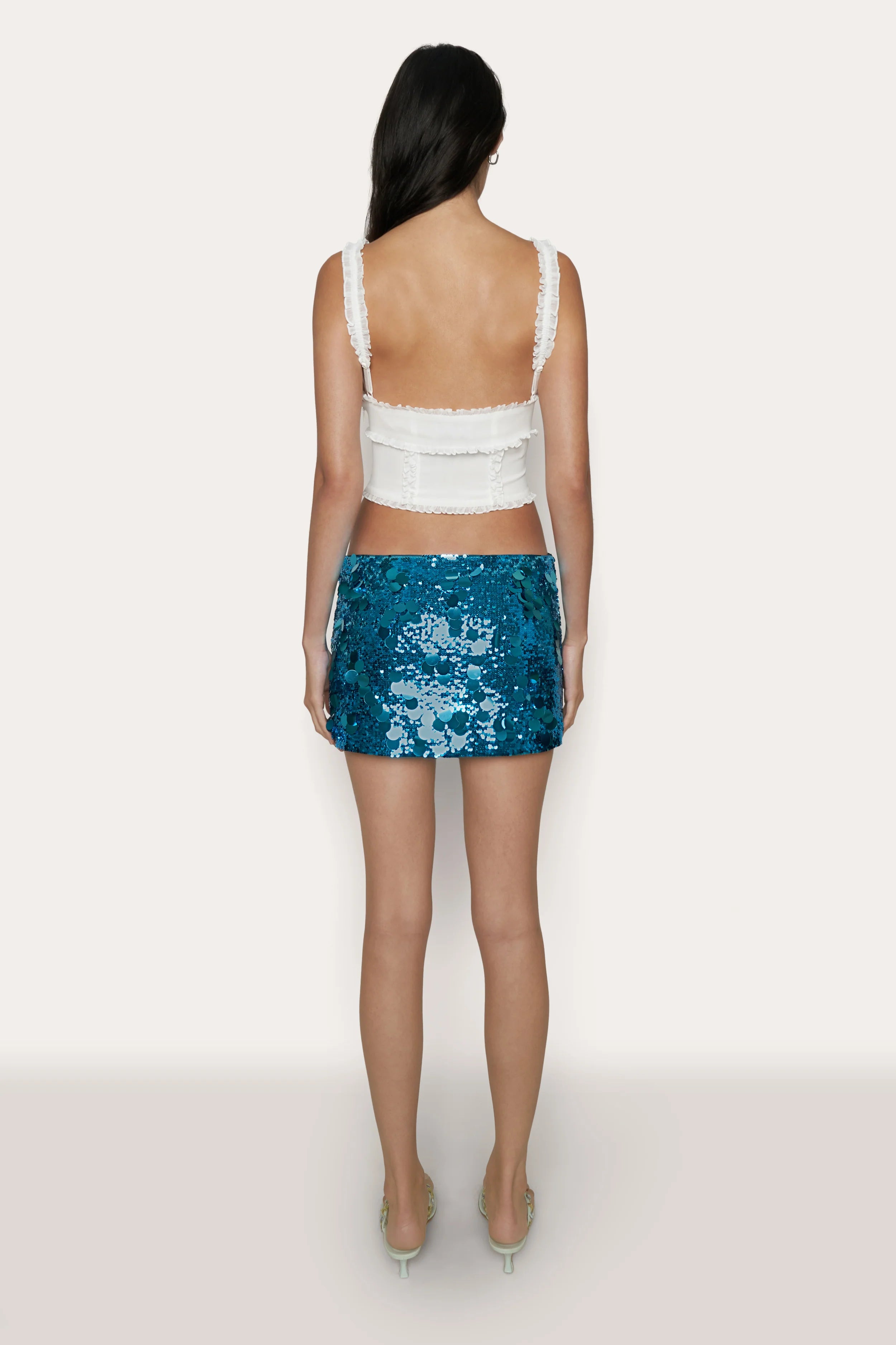 Low Rise Paillette Skirt - ONFEMME By Lindsey's Kloset