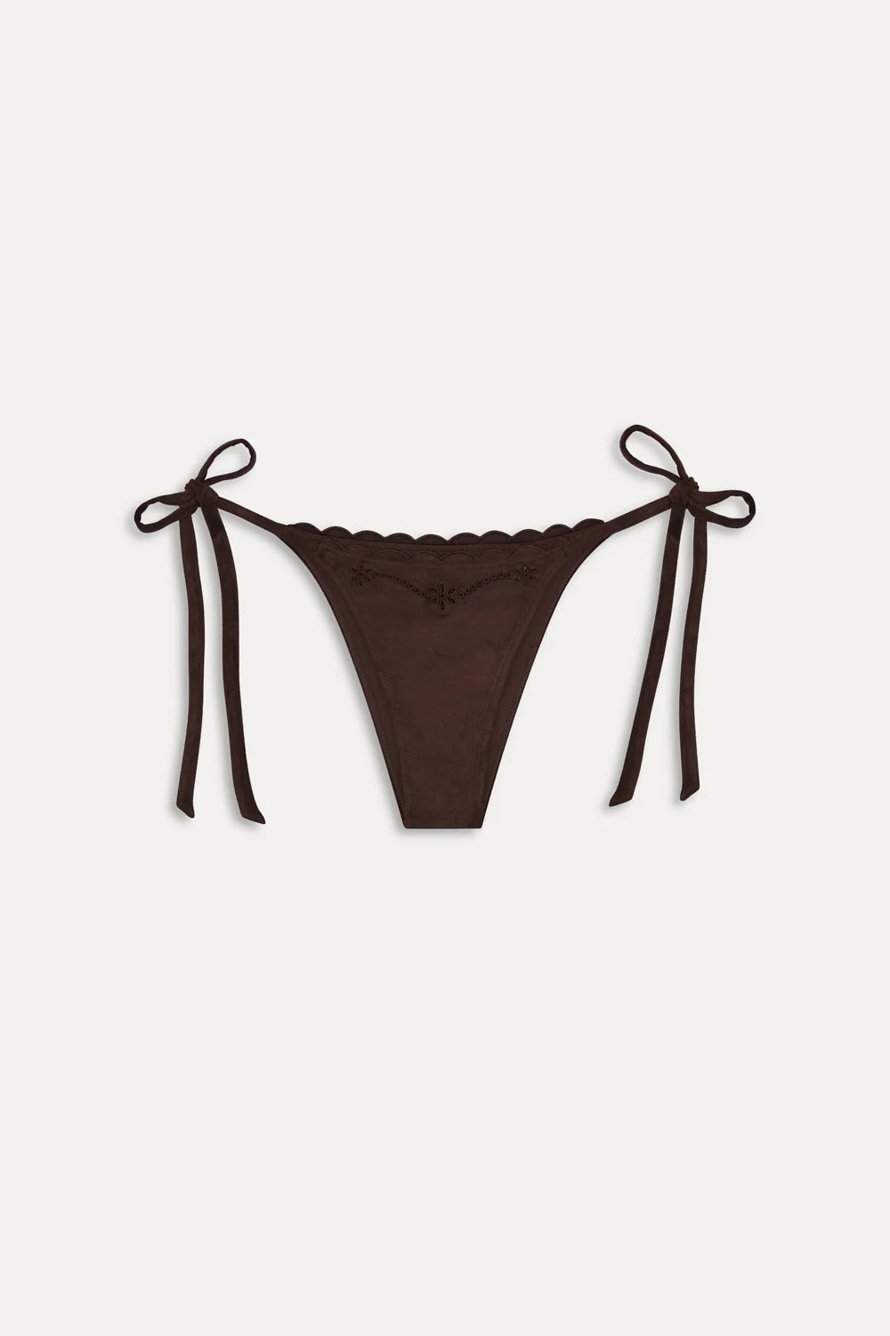 Mackenzie Suede String Bikini Bottom - ONFEMME By Lindsey's Kloset