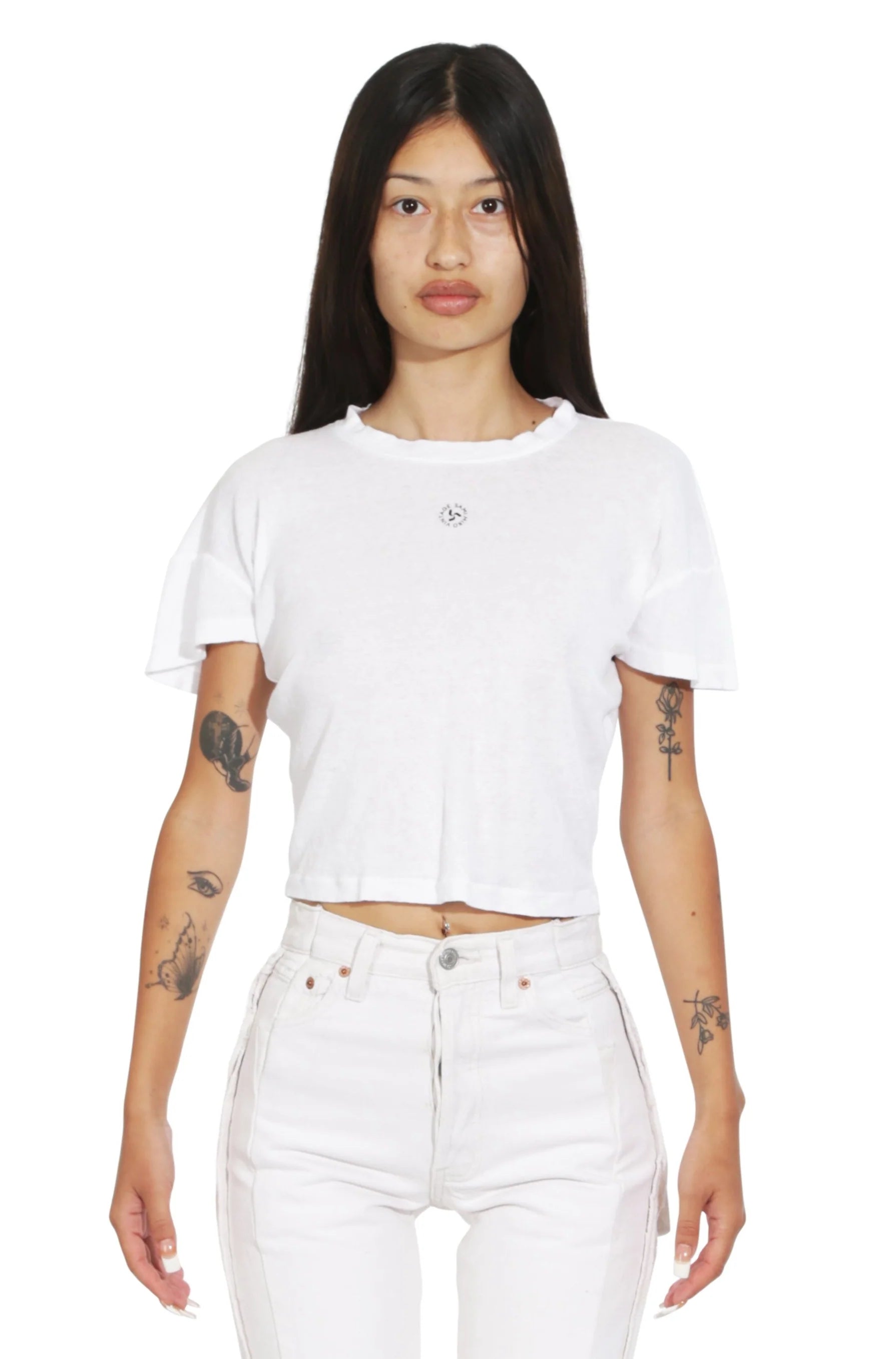 Mini Tee in White - ONFEMME By Lindsey's Kloset