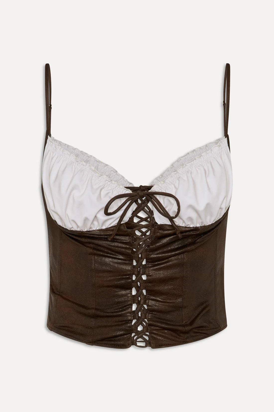 X BELLA HADID Ranch Corset Bikini Top