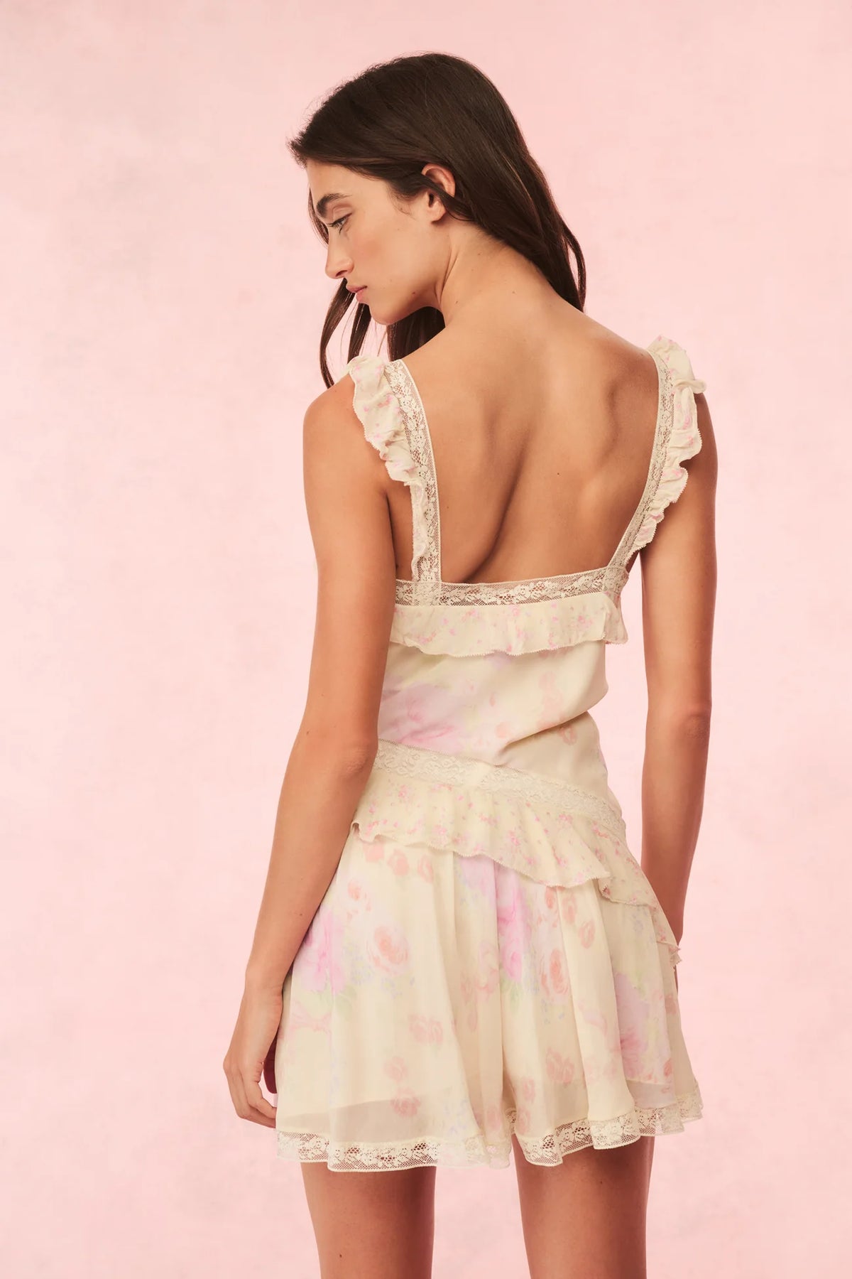 Serima Floral Ruffle Mini Dress - ONFEMME By Lindsey's Kloset