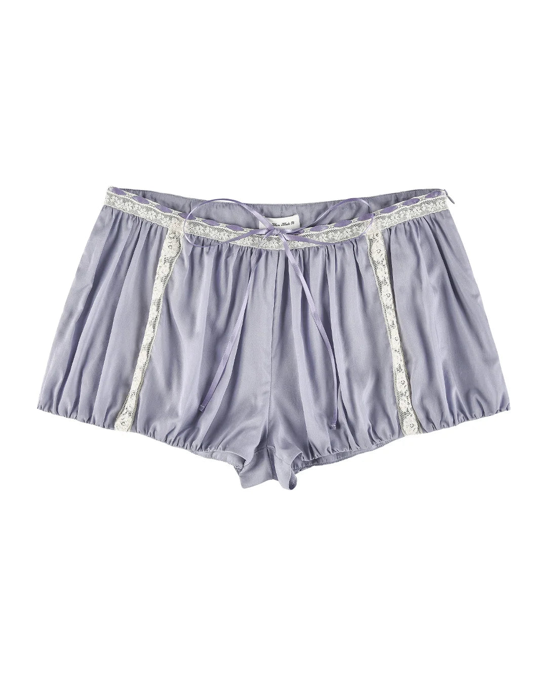 Lace Ribbon Shorts - Wisteria